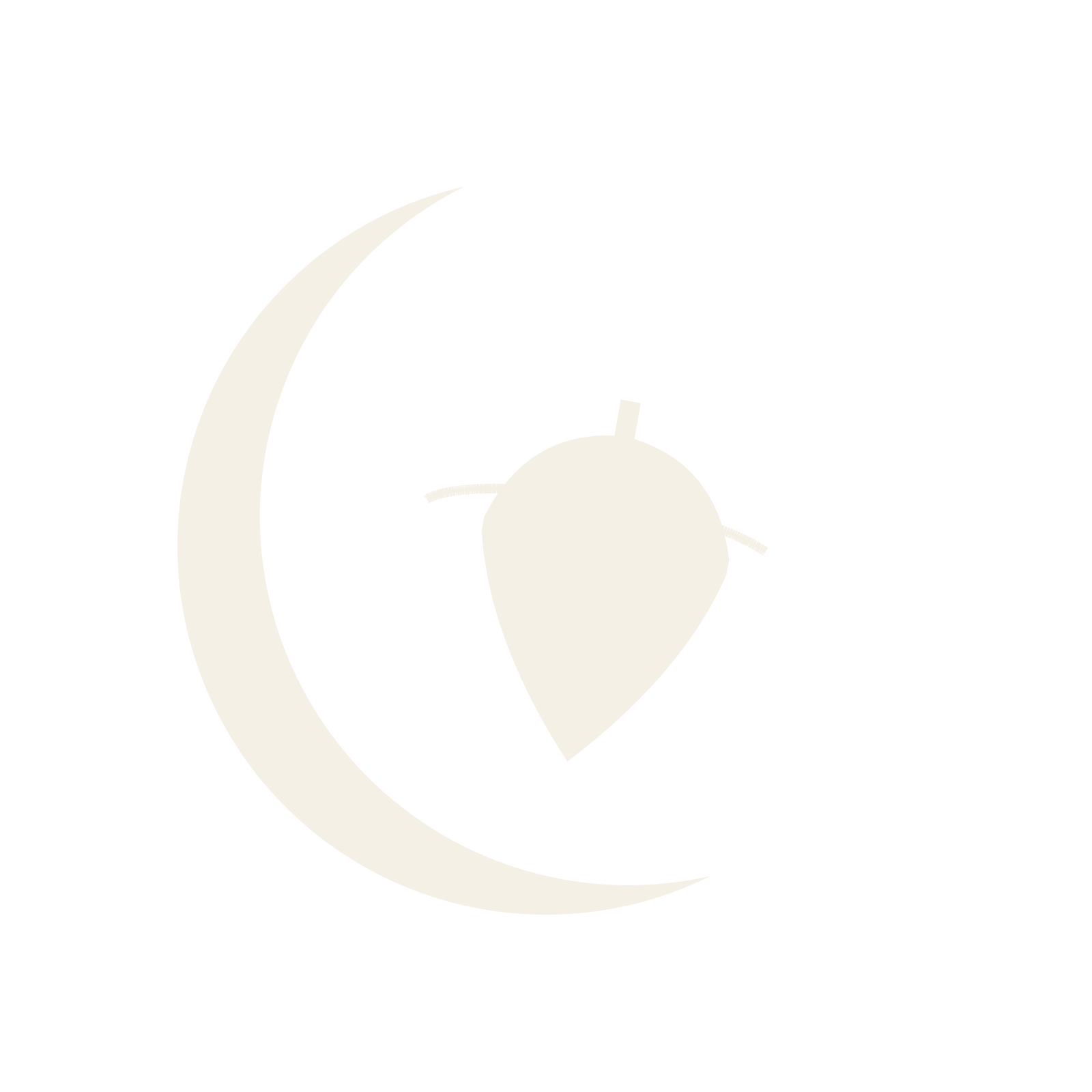 Mark - cream, transparent