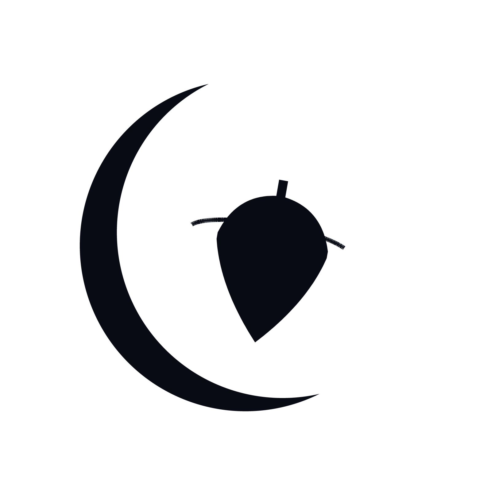 Mark - navy, transparent